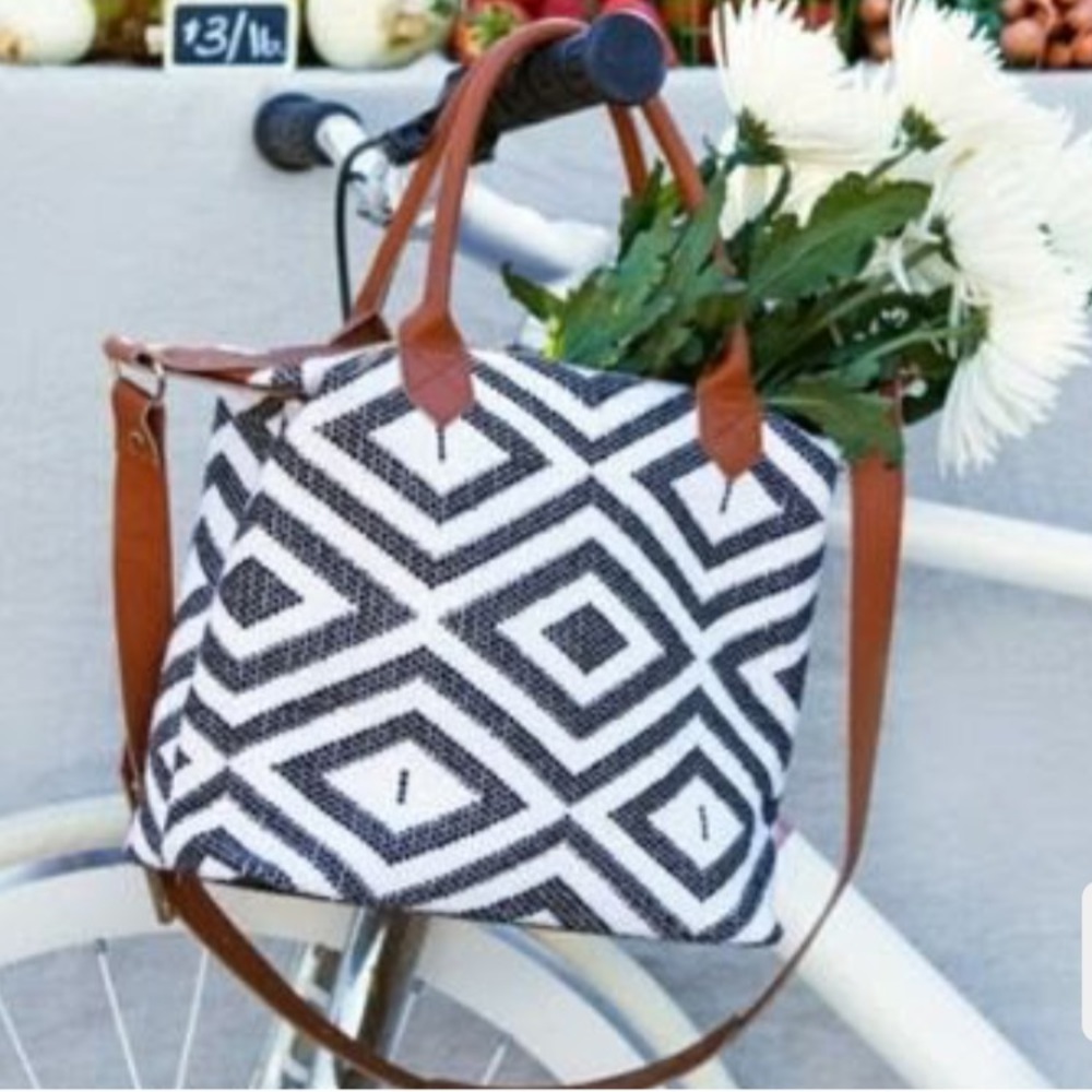 Rachel Zoe Tribe Alive Woven Fabric Bag